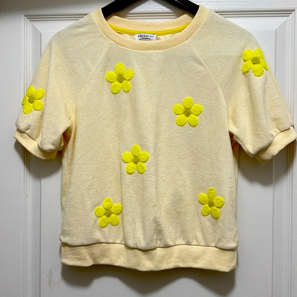 ⭐️⭐️⭐️current air Los Angeles Terry Cloth Cropped Top size small nwot - Picture 1 of 6